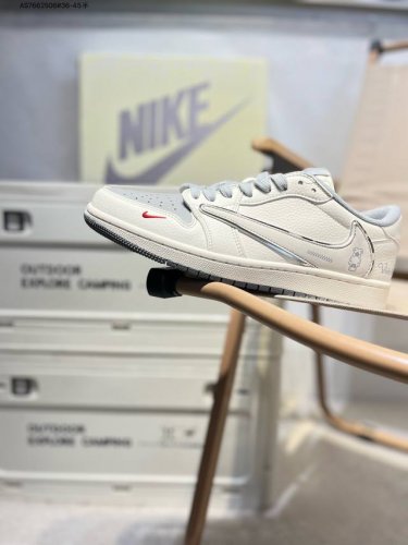 Company-Level Top-Layer Leather Jordan Air Jordan 1 Low Aj1 Low-Top Series Baske