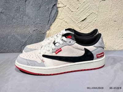 travis Scott X Fragment Design X Air Jordan Aj1 Low Og Sp Three-Party Joint L
