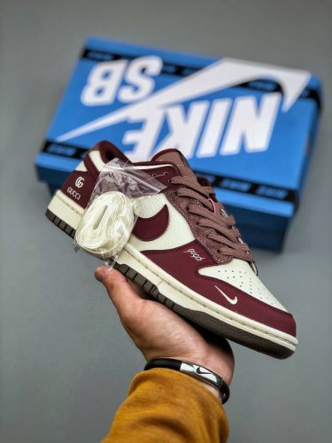 Overseas Hit Limited Sale! High-End Custom Nike Sb Dunk Low Gucci Joint ------ W