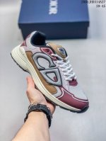 Genuine Dior B30 Mesh Fabric Thick-Soled Lace-Up Casual Low-Top Sports Shoes For