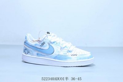 Nike Court Borough Low 2 Gs Small Air Force Straps Item No. Dh2987-101 522 Aduoi