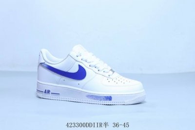 Nike Air Force 1 Af1 Nike Air Force 1 Casual Skate Shoes Blue And White Product