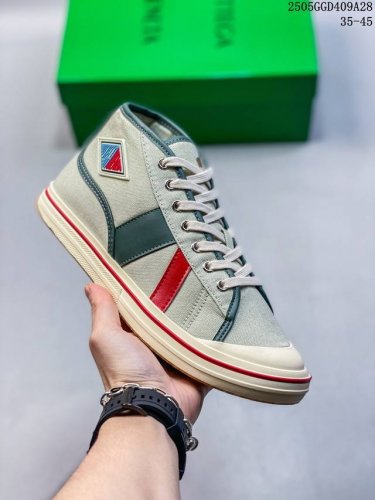 Bottega Veneta Eliot Round Toe Lace-Up Mid-Top Canvas Shoes Size: 35-45 Code 05G