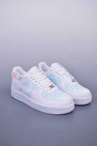 Nike Air Force 1 Low Sky Blue And White Original Last And Original Cardboard To