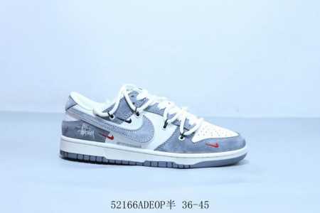 Nike Sb Dunk Low Pro Retro Low-Top Stussy Straps Casual Sports Skateboard Shoes - Click Image to Close