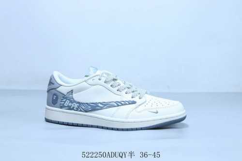 nike Air Jordan 1 Low Gs White Black Pink Aj1 Jordan Generation Low-Top Class