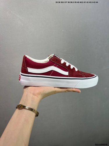 vans Classics Knu Skool Scottish Plaid Stitching Thick Tongue Bread Shoes Van