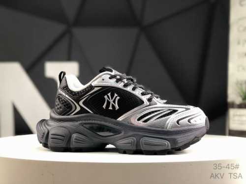 mlb Big Ball Chunky Mesh Thick-Soled Daddy Series Low-Top Velcro Lightweight