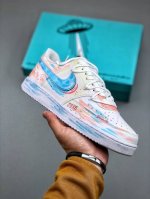 Nike Court Vision 1 Low Half Summer Evening Hand-Painted Graffiti Custom Board S