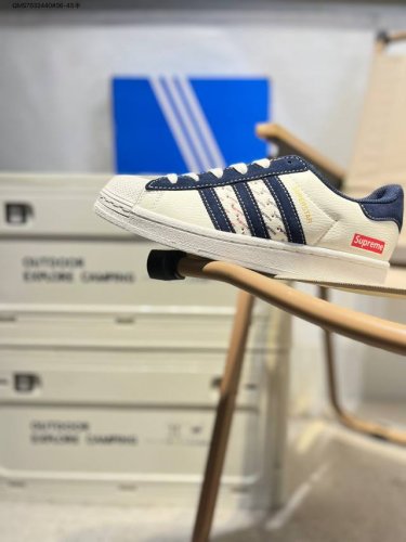 supreme X Adidas Originals Superstar Shell Toe Series Low Top Classic All-Mat