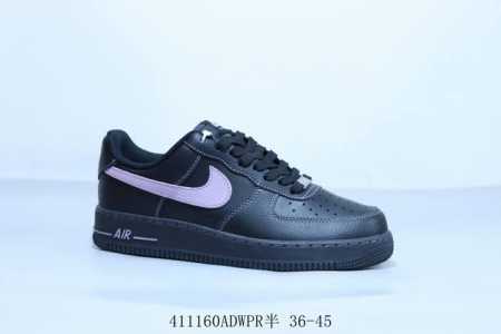 Nike Air Force 1 Af1 Nike Air Force One Casual Sneakers Black Purple Item Number - Click Image to Close