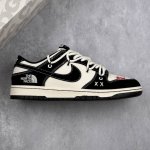 Local Core Private Nike Sb Dunk Low The North Face Series Lace-Up Black And Whit