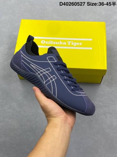 onitsuka Tiger Sclaw Navy Blue Low-Top Lifestyle Casual Socks Shoes Are Actua