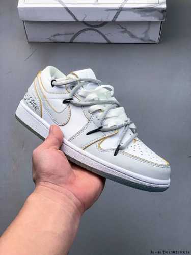 Company-Grade Top Layer! Nike Air Jordan 1 Low Aj1 Deconstructed Strap Low-Top C