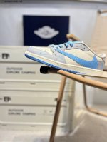 Company-Level Top Layer Leather Lv X Jordan Air Jordan 1 Low Aj1 Low-Top Series
