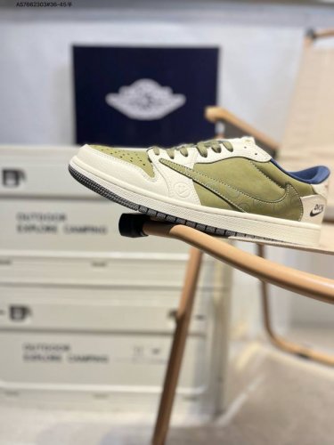 Company-Level First-Layer Leather Dior X Jordan Air Jordan 1 Low Aj1 Low-Top Ser