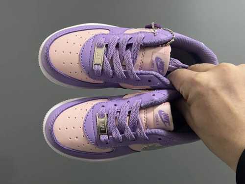 Nk New Air Force One Cartoon Low-Top Lace-Up Children's Casual Skate Shoes Size: