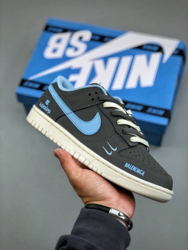 Nike Sb Dunk Low X The North Face Paris Saint-Germain Collaboration Black Blue S