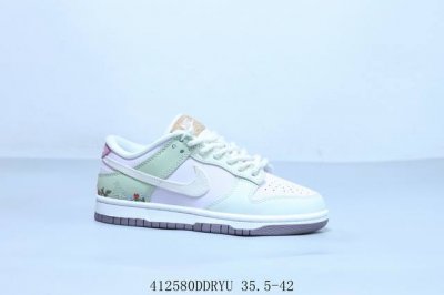 Nike Sb Dunk Low Pro Retro Low-Top Casual Skateboarding Shoes White/Green Produc