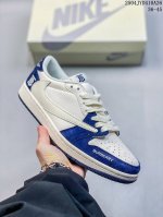 Nike Air Jordan 1 *Champion Co-Branded Sneakers Exclusive Version, Beige And Gra