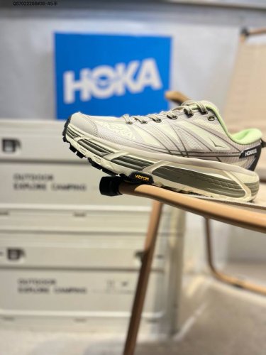 Hoka One One Mafate Speed 2 Beige Brown Mafate Low-Top Thick-Soled Lightweight O