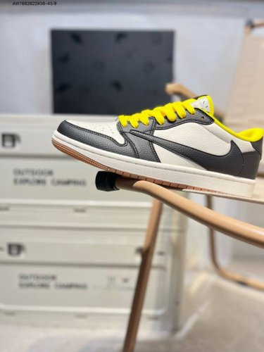 Company-Grade Top-Layer Leather Jordan Air Jordan 1 Low Aj1 Low-Top Series Baske