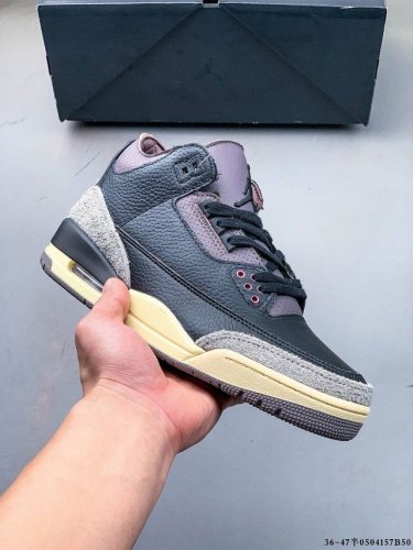 Authentic Version! Original Box, Top-Grain Leather Jordan Air Jordan 3 Retro Tin