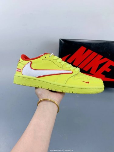 Jordan Air Jordan 1 Low Og Aj1 Reverse Swoosh Collaboration Casual Basketball Sh