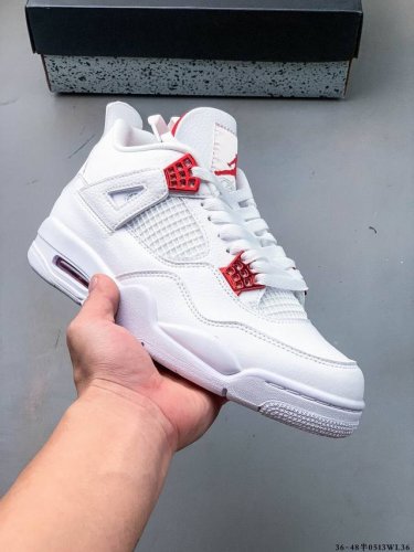Company-Level Air Jordan 4 Retro Og Cement Aj4 Joe 4 Retro Casual Sports Basketb