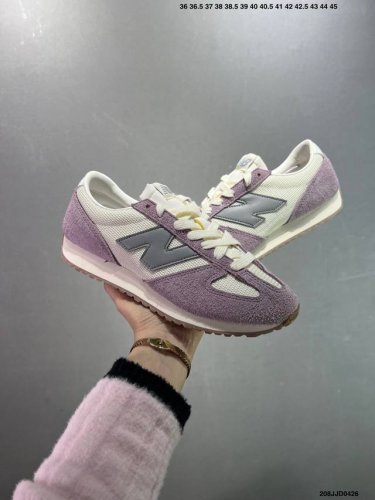 New Balance Nb 471 Series Fabric Cow Split Leather Retro Fashion Non-Slip Wear-R