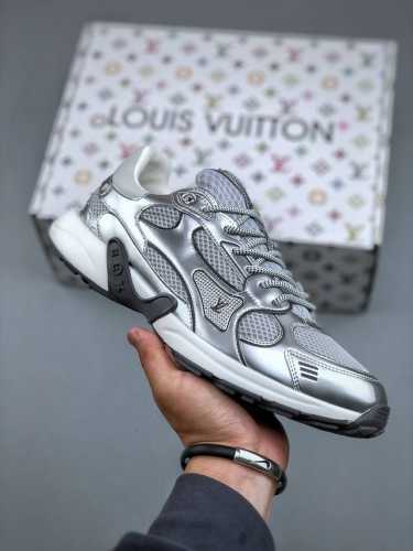 2025 Louis Vuitton Olympia Leather Round-Toe Lace-Up Low-Top Casual Shoes For Me