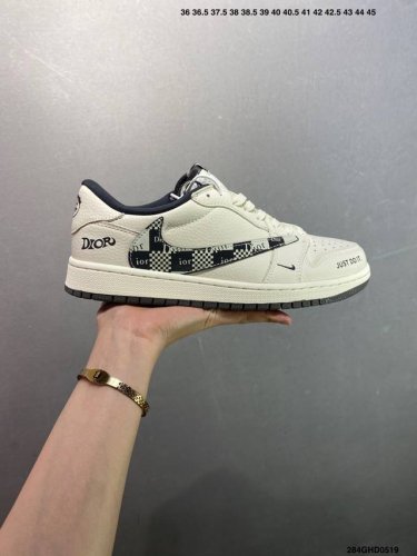 Company-Level Fragment X Travis Scott X Dior Air Jordan 1 Low Three-Party Joint