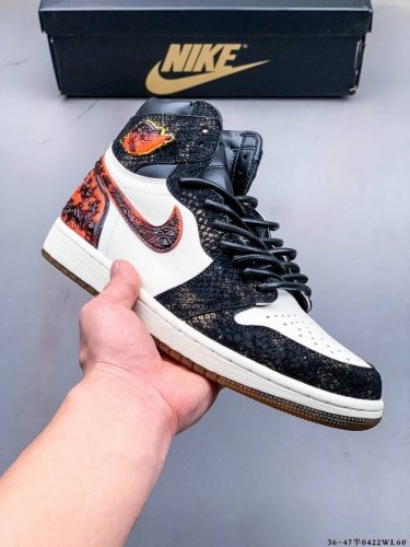 Company-Level Top Layer! Air Jordan 1 High-Top Trendy Cushioning Sports Casual S