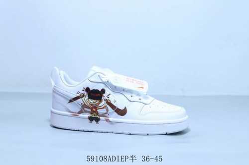 Nike Nk Court Borough Mid Bg Small Air Force Nike New Campus Casual Shoes Nezha