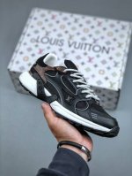 2025 Louis Vuitton Olympia Leather Round-Toe Lace-Up Low-Top Casual Shoes For Me