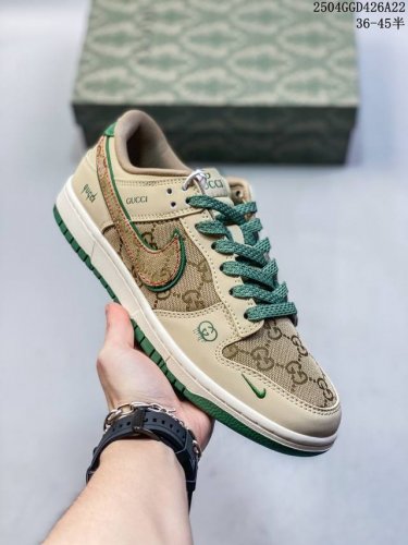 Overseas Hit Limited Sale! High-End Custom Nike Sb Dunk Low Gucci Joint ------ B
