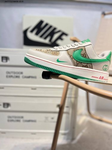 Gucci X Nk Air Force 1'07 Low Air Force One Low-Top Casual Shoes#Customized Leat