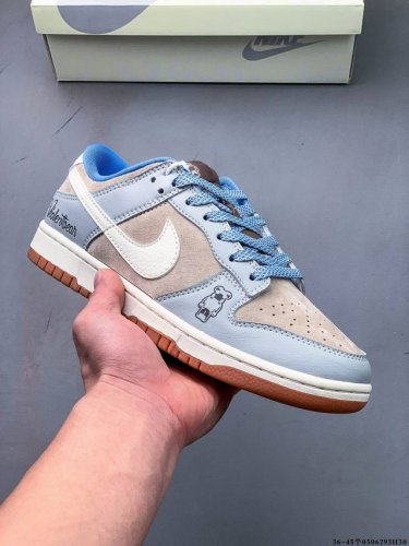 Nike Dunk Sb Low Low-Top Skate Shoes Pure Original Production Line!Top Layer Wit