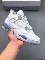 Pure Original Version! Air Jordan 4 Retro Og Cement Aj4 Joe 4 Retro Casual Sport