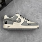 Local Core Private Nike Air Force 1 '07 Low Bape Collaboration Gray Stars Air Fo
