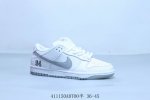 Nike Sb Dunk Low Pro Retro Low-Top Casual Sports Skateboard Shoes 94 White Gray