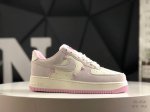 Genuine Label With Half Size Nike Air Force 1 Low 07 Valentine's Day White Powde
