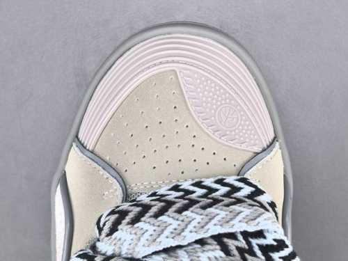 Channel Advantage Lanvin Lanvin Curb Leather Stitching Low-Top Fashion Sneakers
