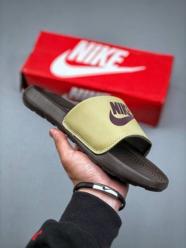 Nike Victori One Slide Print Mix Series Summer Beach Sports Non-Slip Trendy Slip