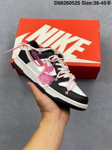 off-White Deconstruction Style Custom Nike Sb Dunk Low Milk White Pink Smile