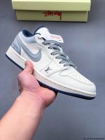 Company-Level First Layer! Nike Air Jordan 1 Low Aj1 Joe 1 Low-Top Trendy Slow-M