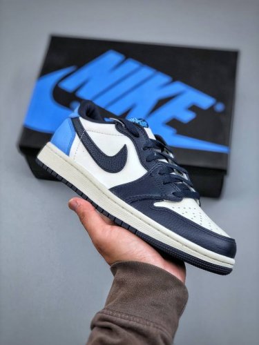 Air Jordan 1 Retro Low Obsidian Official New Color Match Original-Grade Product,