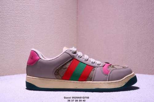 Genuine Label Gucci Distressed Screener Sneaker Nostalgic Version Original Old G