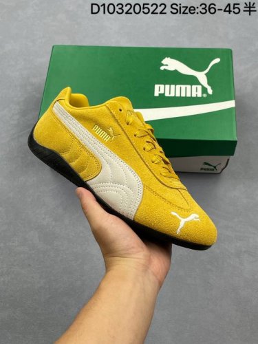 puma Speedcat Og Puma Low-Top Yellow-Beige Unisex Non-Slip Wear-Resistant Low