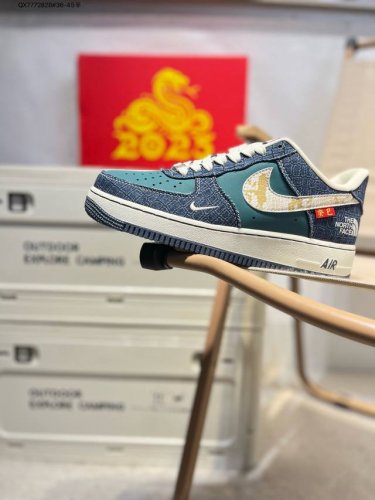 North Face X Nk Air Force 1 '07 Low Air Force One Low-Top Casual Skate Shoes #Cu
